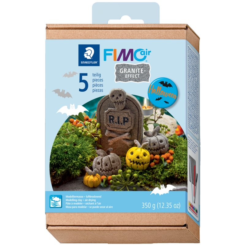 FIMO air modelling clay set Halloween Spooky, white, 125 g, 4-piece