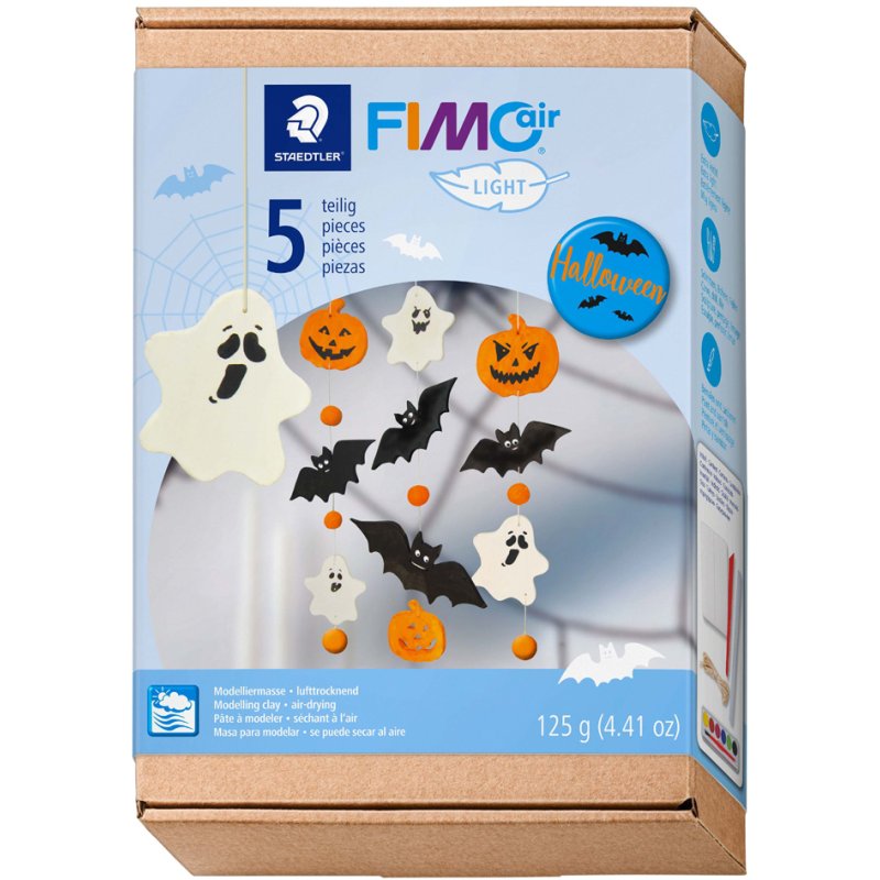 FIMO air modelling clay set Halloween Spooky, white, 125 g, 4-piece