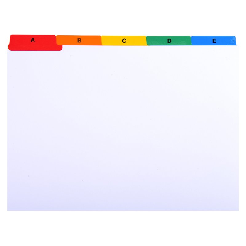 EXACOMPTA Registerset A-Z, karton, A7 quer, wit