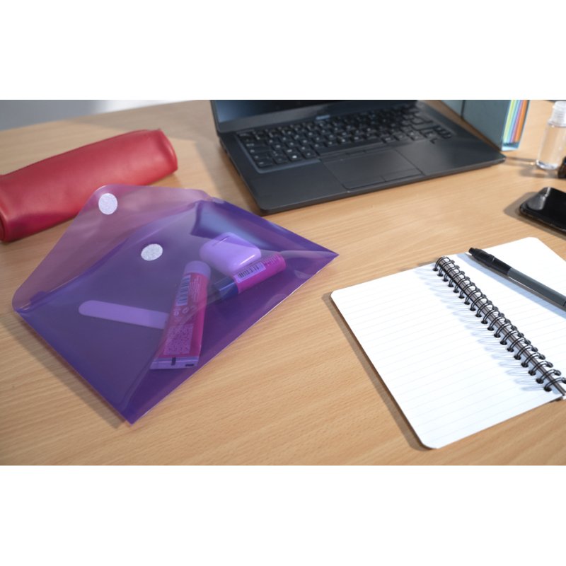 EXACOMPTA documenttassen, gesorteerde kleuren, A5, PP 0,20 mm