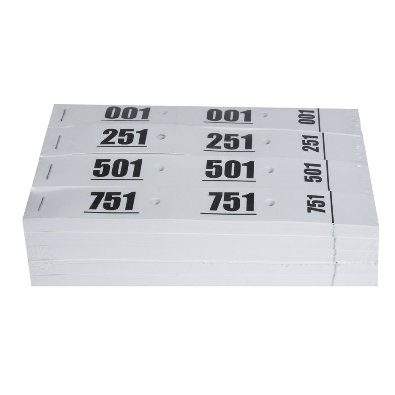 EXACOMPTA nummerblok 1-1000, wit, 200 x 30 mm, 20 blokken à 50 vel