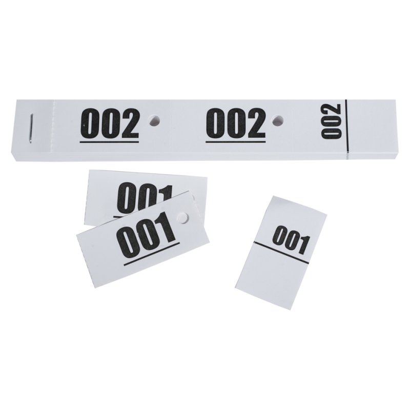 EXACOMPTA nummerblok 1-1000, wit, 200 x 30 mm, 20 blokken à 50 vel