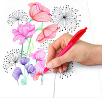 STAEDTLER push-button ballpoint pens, ergonomic triangular grip, 8 colours, 8 pieces