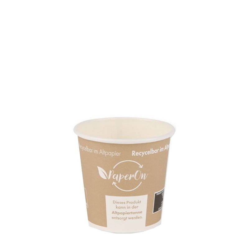 NATURE Star PaperOn coffee cup, brown, 80 mm, 50 pieces