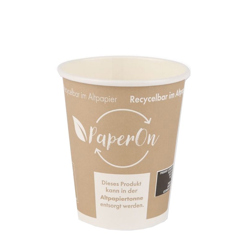 NATURE Star PaperOn coffee cup, brown, 80 mm, 50 pieces