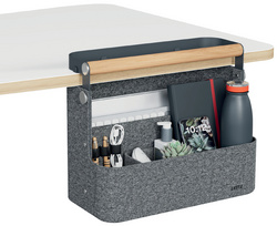 LEITZ desk organiser, dark grey, 380 x 190 x 300 mm, recycled felt