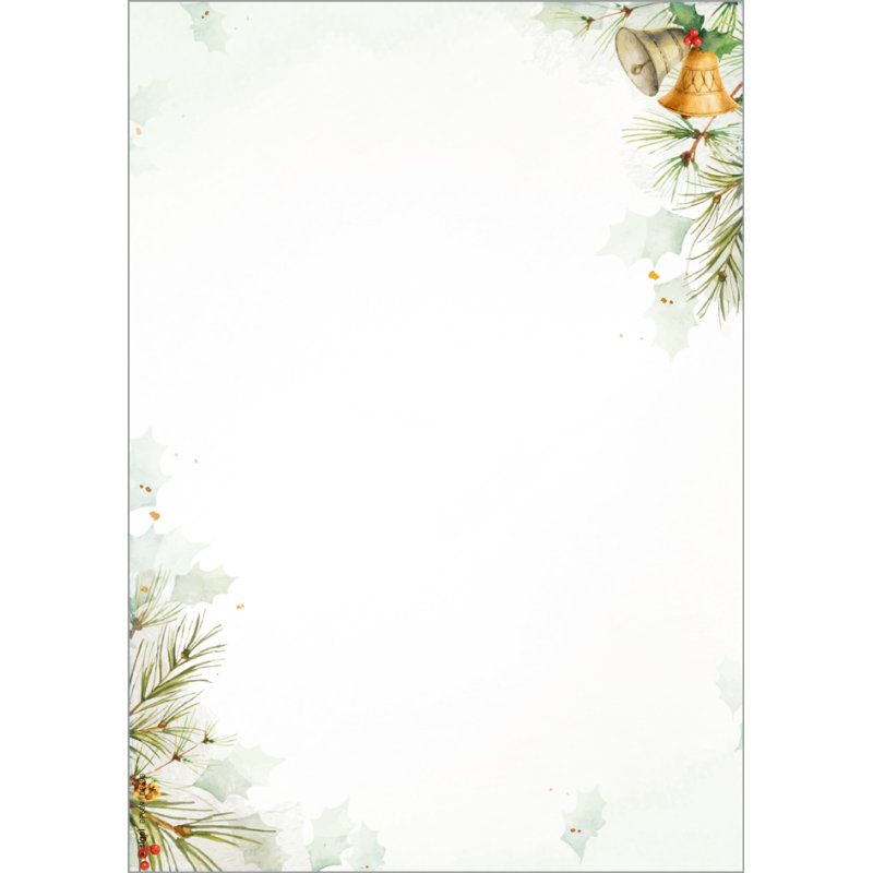 sigel Kerstmotiefpapier Klokken, A4, 100 vel
