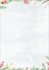sigel kerstmotief-papier Christmas Magic Watercolor, A4, 90 g/m², 25 vel
