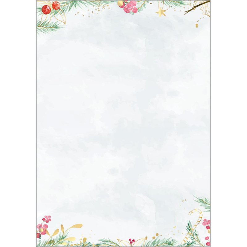sigel papier motif Noël Christmas Magic Watercolor, A4, 90 g/m², 25 feuilles