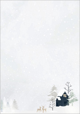 sigel kerstmotiefpapier Knus Kerst Aquarel, A4, 90 g/m², 25 vel