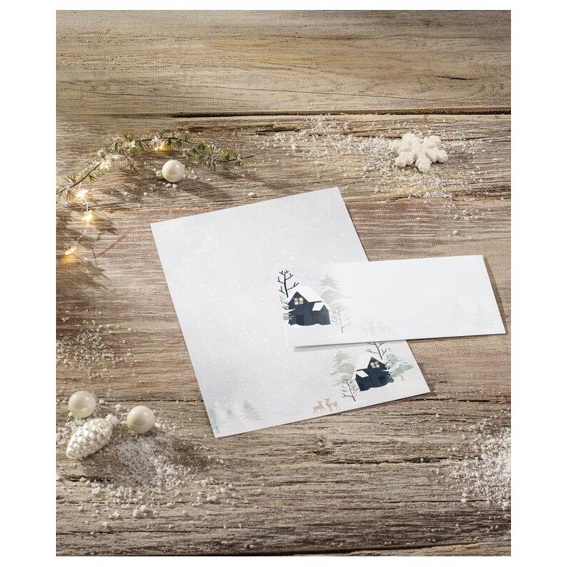 sigel papier motif Noël Knus Kerst Aquarel, A4, 90 g/m², 25 feuilles
