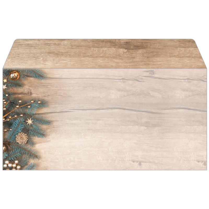 Sigel enveloppe de Noël Golden Greens, DIN long, 25 pièces