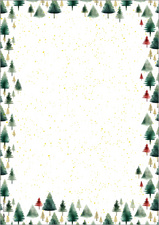 sigel Kerstmotiefpapier Little Pines, A4, 25 vel