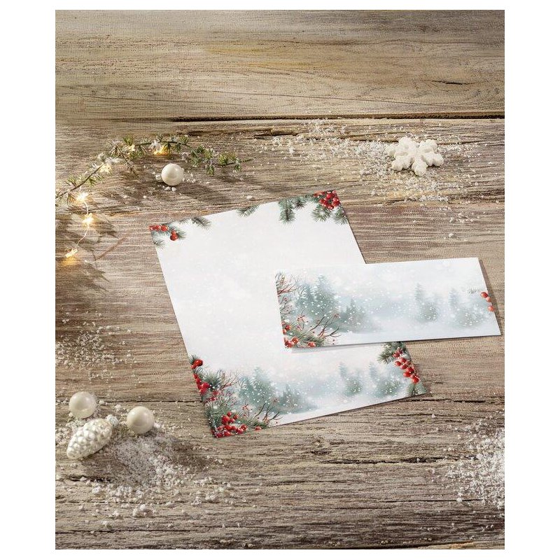 sigel Kerstpapier Scandinavian Snow, A4, 100 vel