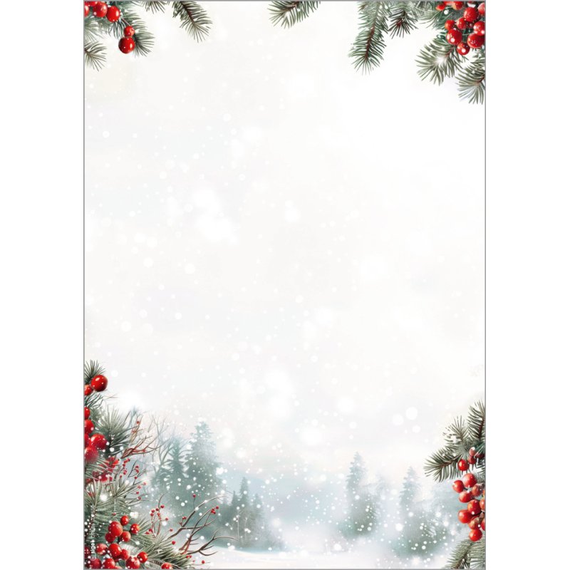 sigel Kerstpapier Scandinavian Snow, A4, 100 vel
