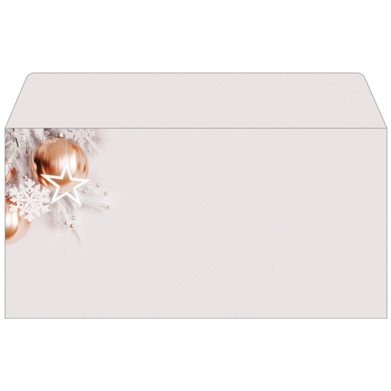 Sigel enveloppes de Noël Christmas en or rose, DIN long, or rose, 50 pièces