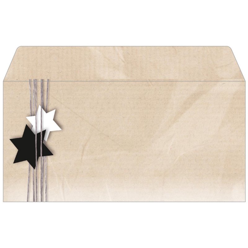 sigel enveloppe Noël Christmas Wrapping, DIN long, 90 g/m², 50 pièces