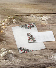 sigel kerstmotiefpapier Scandinavian Christmas, A4, houtoptiek met dennentakken, 100 vel