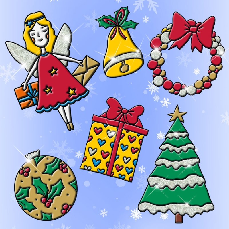 Marabu Window Color Christmas set, 10 x 25 ml, 10 colours