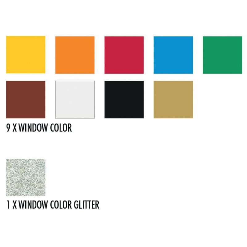 Marabu Window Color Christmas set, 10 x 25 ml, 10 colours