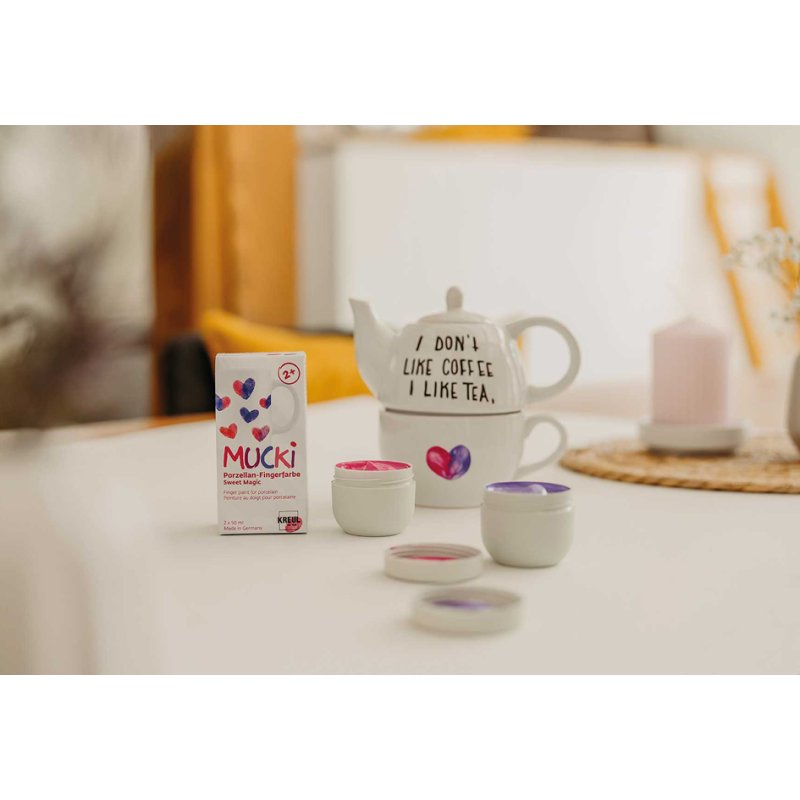KREUL MUCKI porcelain paint, Sweet Magic set, 2 x 50 ml
