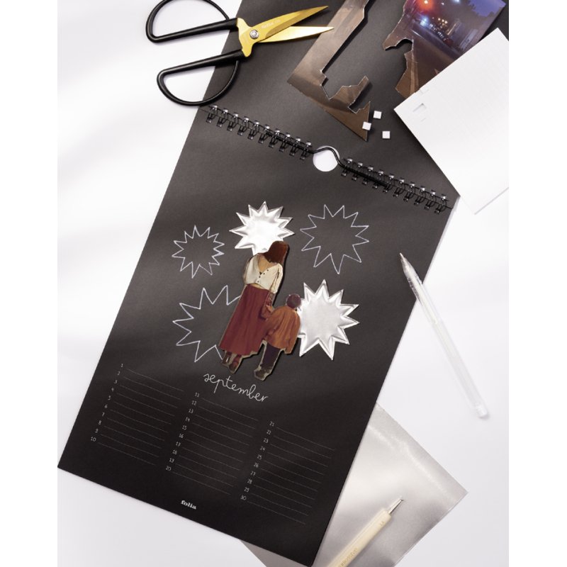 folia DIY Fotokalender, 170×240 mm, kraft