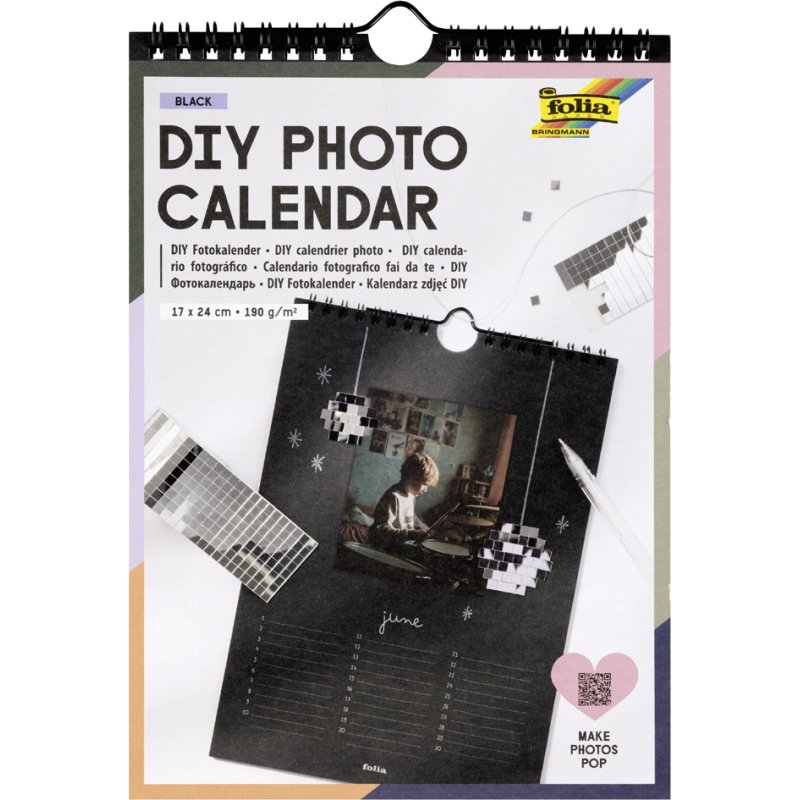 folia DIY Fotokalender, 170×240 mm, kraft