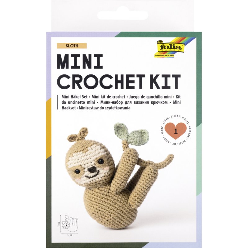 folia Mini-haakset SLOTH, gesorteerde kleuren