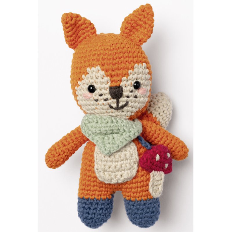 folia Mini haken set FOX, katoen, gesorteerde kleuren