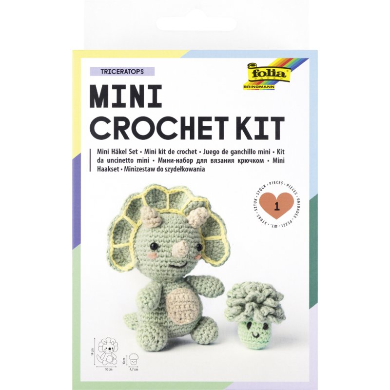 folia Mini haakset TRICERATOPS, gesorteerde kleuren