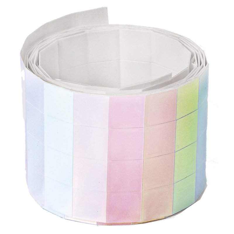 folia Mirror stones self-adhesive, 5 x 5 mm, iridescent, 2 rolls