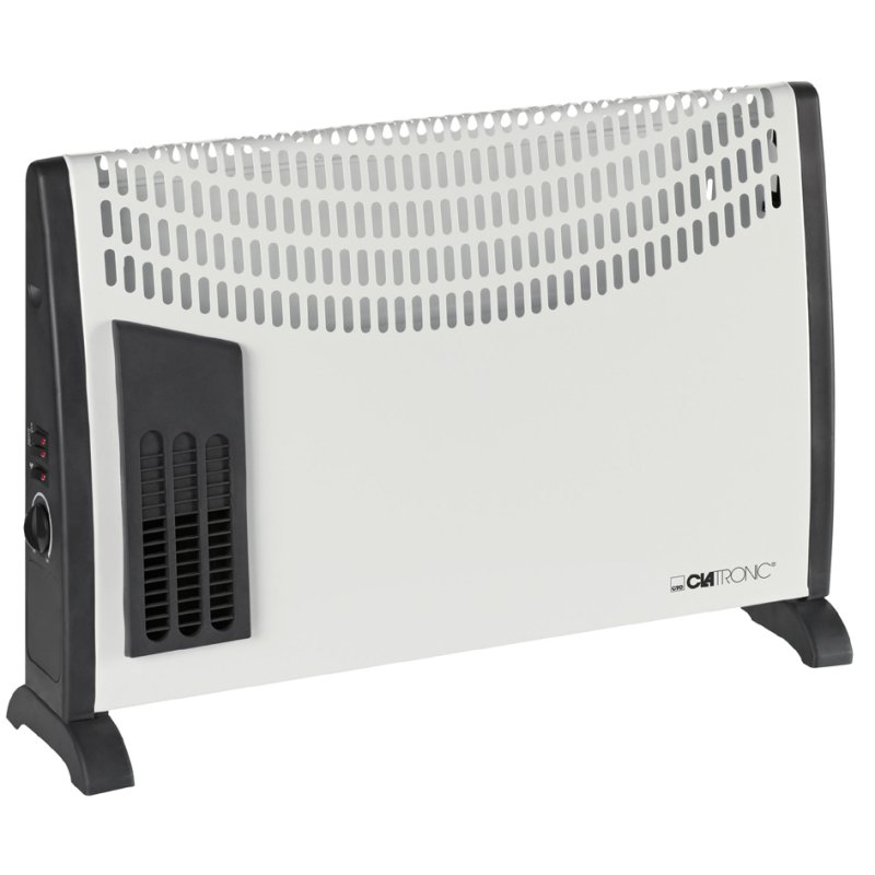 CLATRONIC convector heater KH 3433, white, 2000 watts