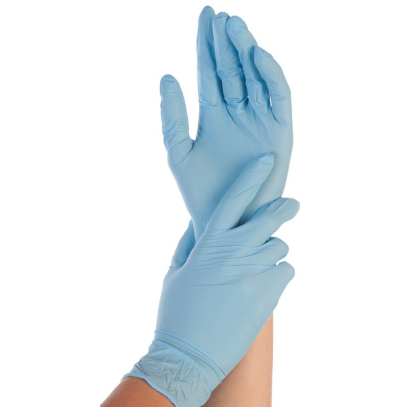 HYGONORM Nitrile Glove Safe Fit, blue, powder-free, size 9, 100 pieces