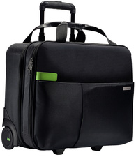 LEITZ Business Notebook trolley Smart Traveller, black polyester, up to 15.6 inch