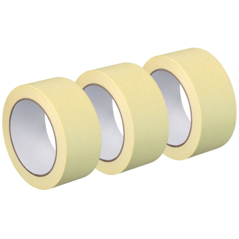 WESTEX flat crepe tape, beige, 3 rolls
