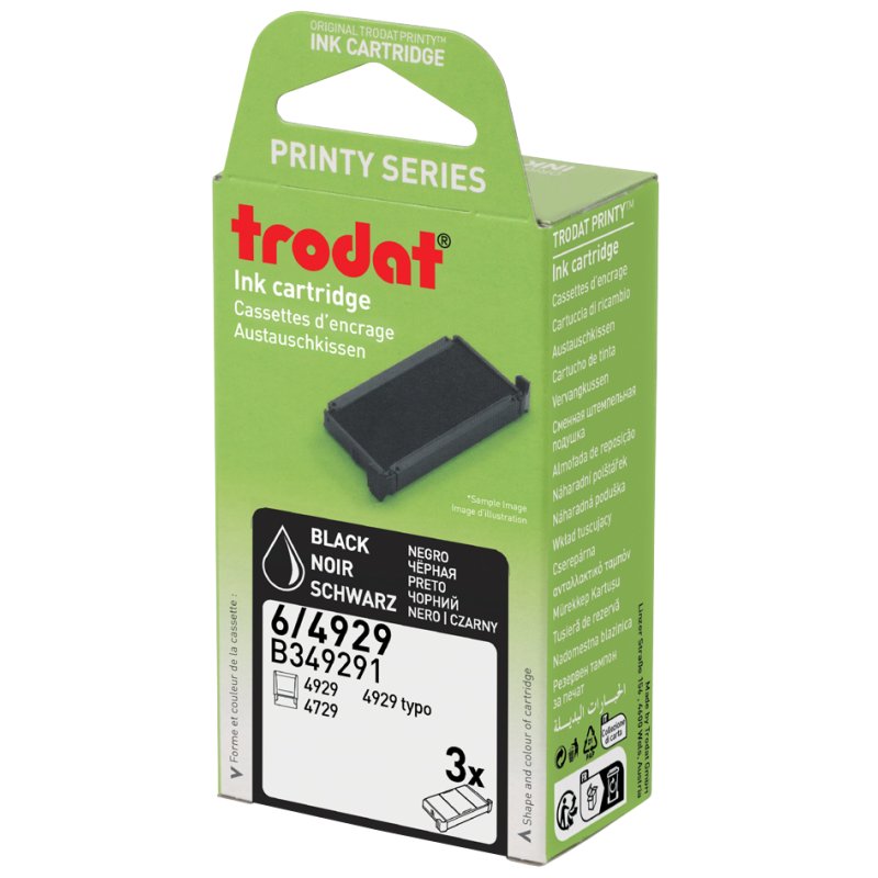 trodat replacement stamp 6/4912, red, 3 pieces