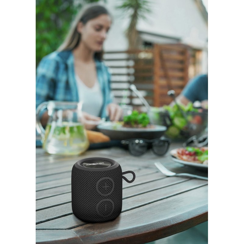 ANSMANN BTS-Mini Enceinte Bluetooth, noir, 80 mm, étanche IPX7
