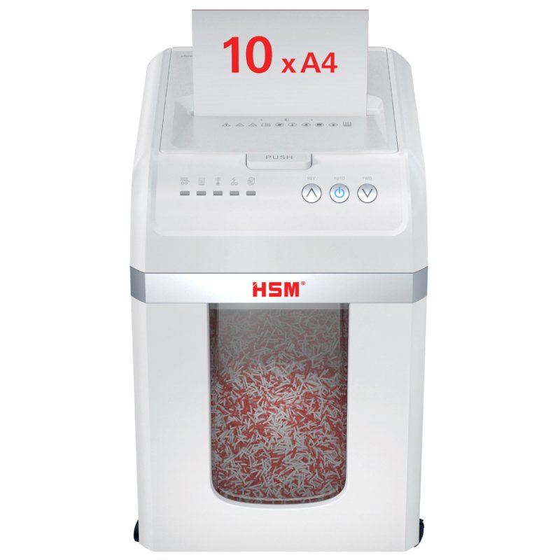 HSM shredstar Autofeed X200pro papiervernietiger, P-5, wit