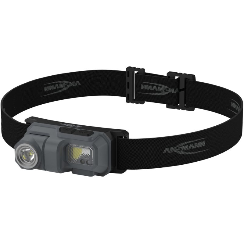 ANSMANN Headlamp H, black, 800 Lumen, USB-C rechargeable
