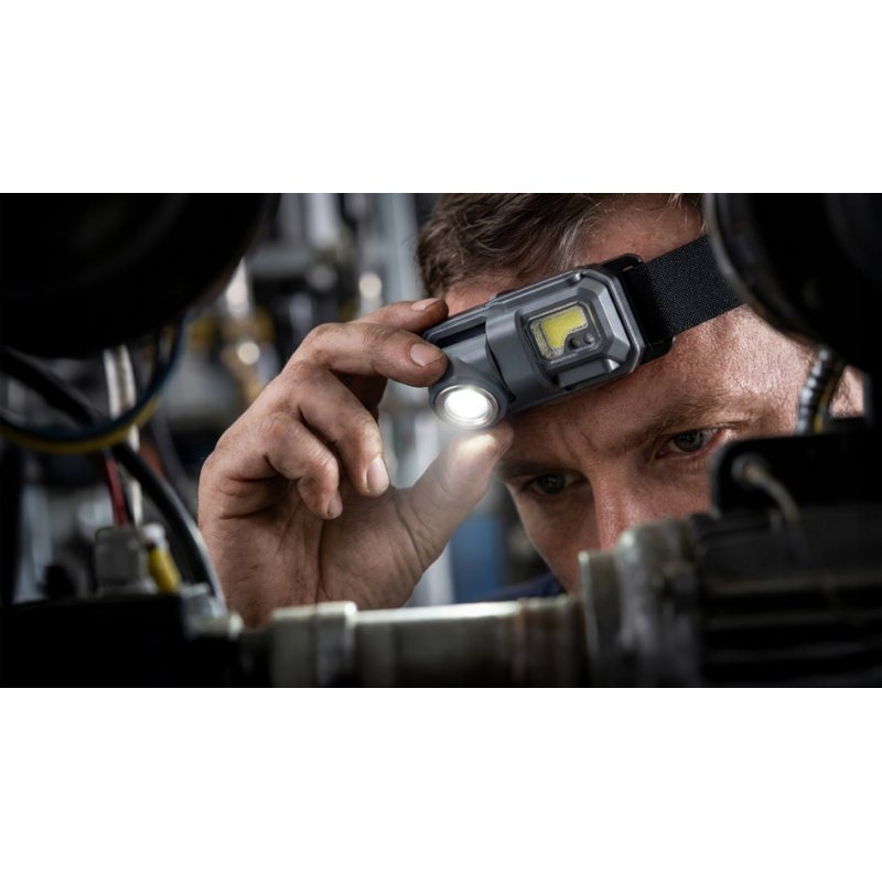 ANSMANN Headlamp H, black, 800 Lumen, USB-C rechargeable