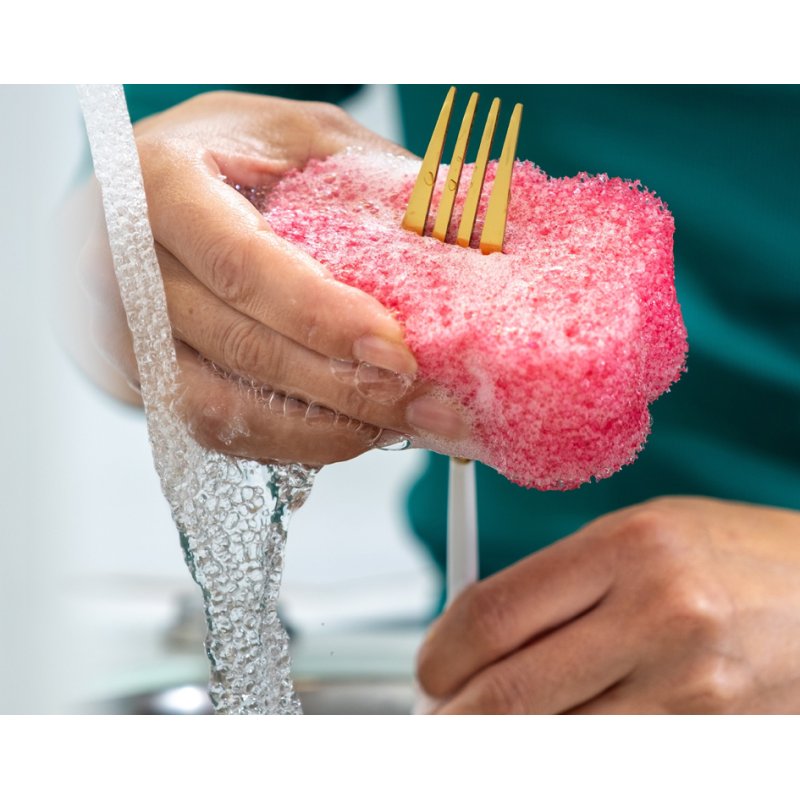 Scotch-Brite Flex Scrub reinigingsspons, roze, flexibel