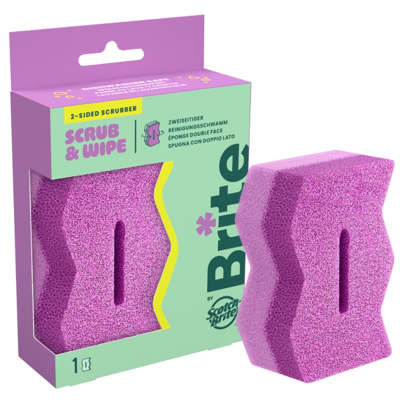 Scotch-Brite éponge de nettoyage, rose, 90×60×40 mm