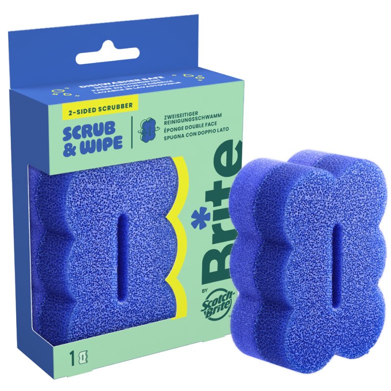 Scotch Brite éponge de nettoyage, bleu, 90×60×40 mm