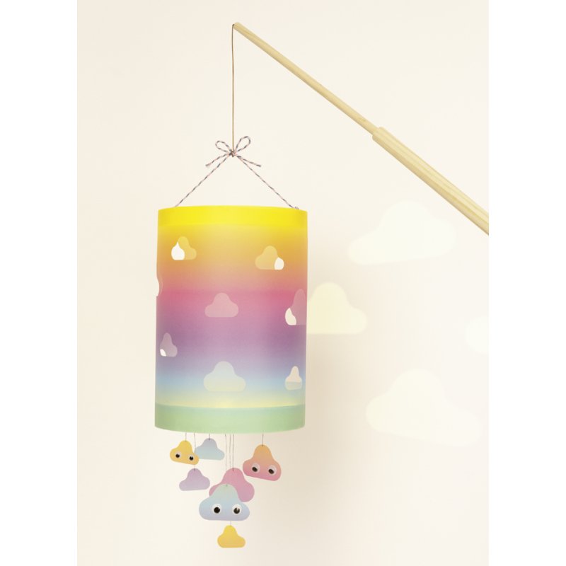 folia DIY lantaarn bouwset, regenboog, 1 stuk