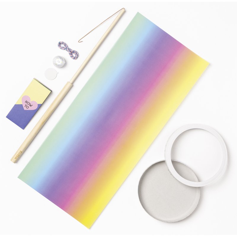 folia DIY lantaarn bouwset, regenboog, 1 stuk