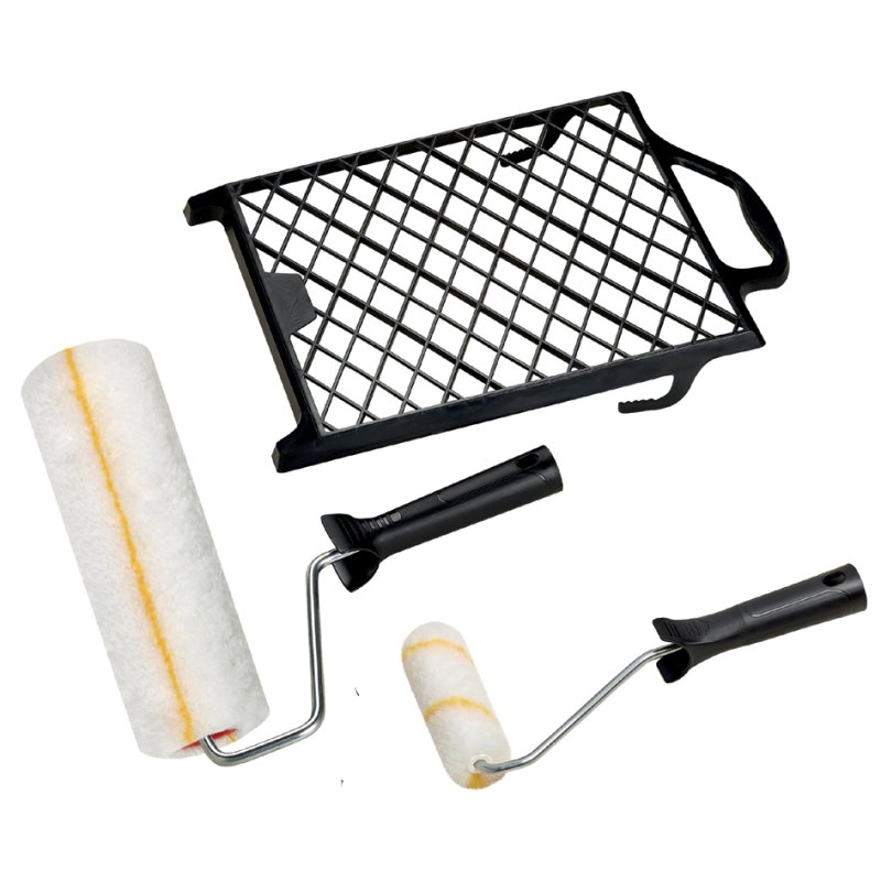 WESTEX DIY Set 5-piece, yellow paint roller, 100-250 mm