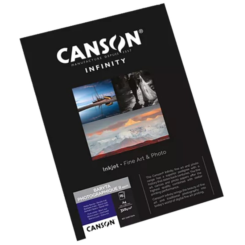 Canson Infinity Baryta photo paper matt, white, A3 310g/m²