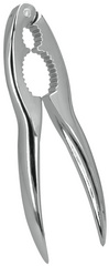 Metaltex Krokki nutcracker, chrome-plated aluminium, silver
