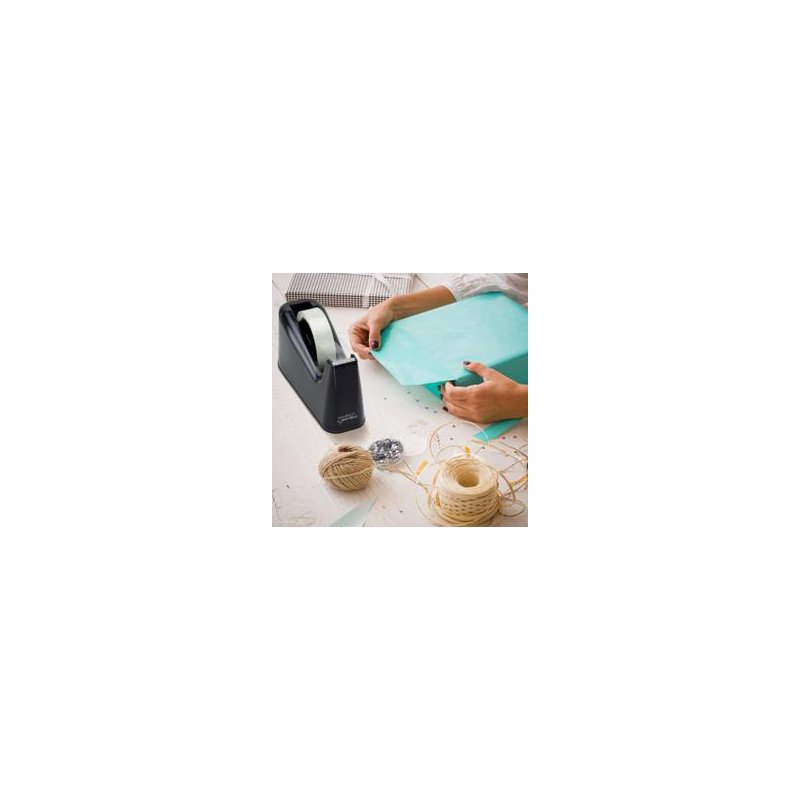 RAPESCO tape dispenser, black, 25 mm, incl. 4 rolls