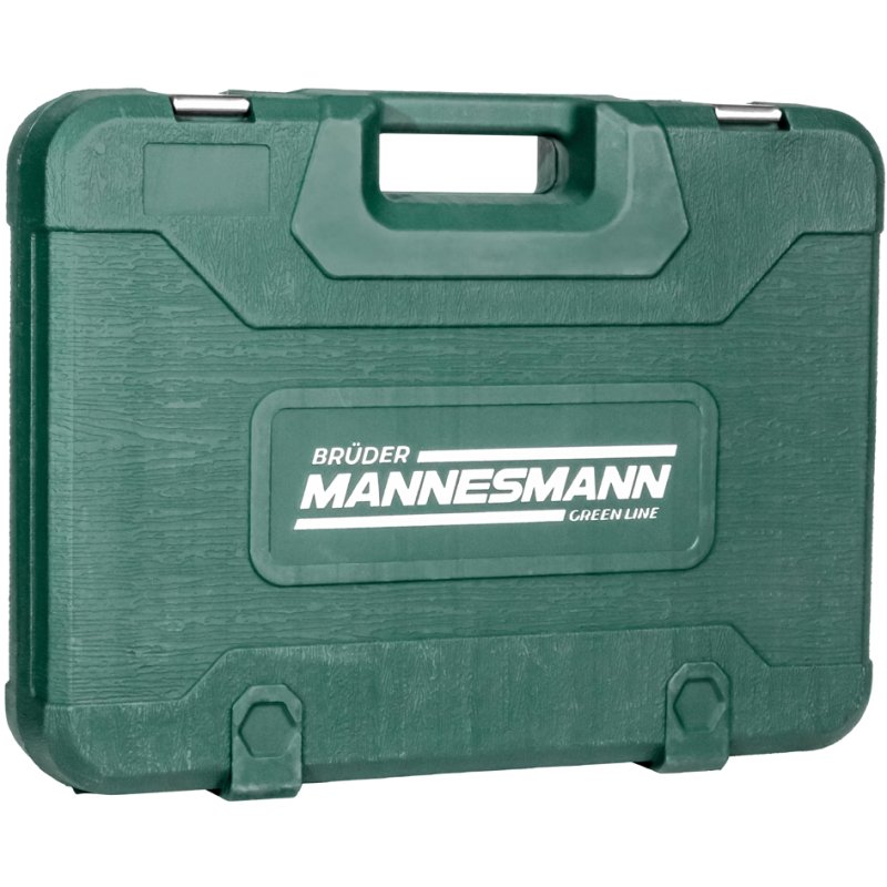 BRÜDER MANNESMANN steeksleutelset 179-delig, groen, kunststofkoffer